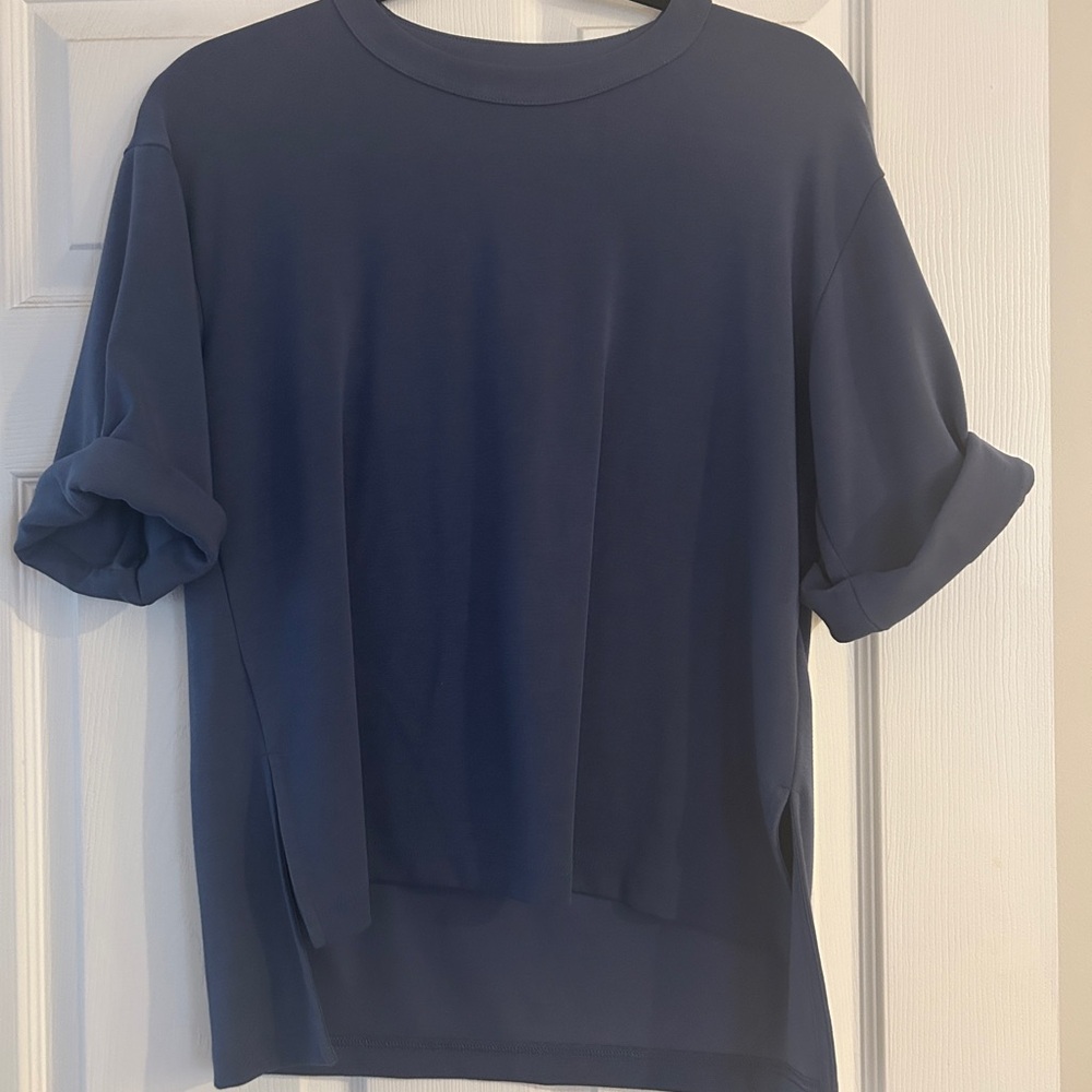 Club Monaco Deep Blue Short Sleeve Top